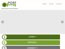 Tablet Screenshot of porf.org